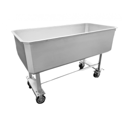 Stainless Steel Meat Storage Tub with Drain