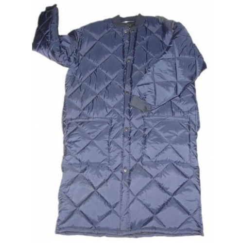 Freezer Coat Quilted Snap Close Blue