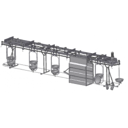 Plate Conveyor for Intestine (Pig Slaughterhouse)