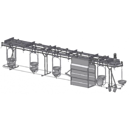 Plate Conveyor for Intestine (Pig Slaughterhouse)