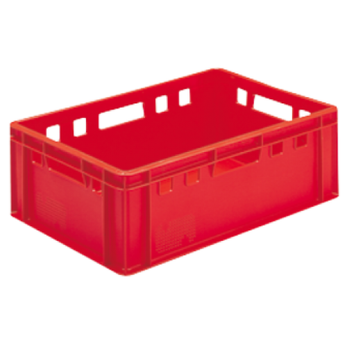Red Euro Meat Container E2