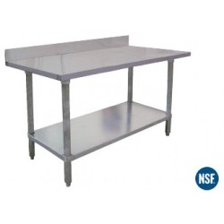 Tables EL Series with Backsplash